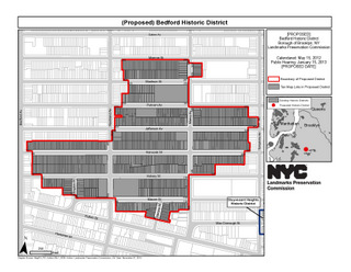 Proposed Bedford Historic District. Credit: LPC.