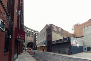 Rendering of 55 Pearl Street proposal from Water Street viewpoint. Image Courtesy: Alloy Development.