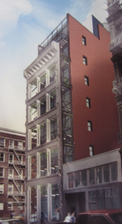 Rendering of 74 Grand Street proposal. 