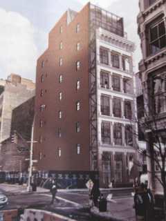 Rendering of proposed building at 74 Grand Street.