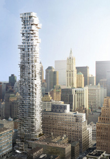 Rendering of 56 Leonard Street tower, Manhattan. Image Credit: 56 Leonard LLC.