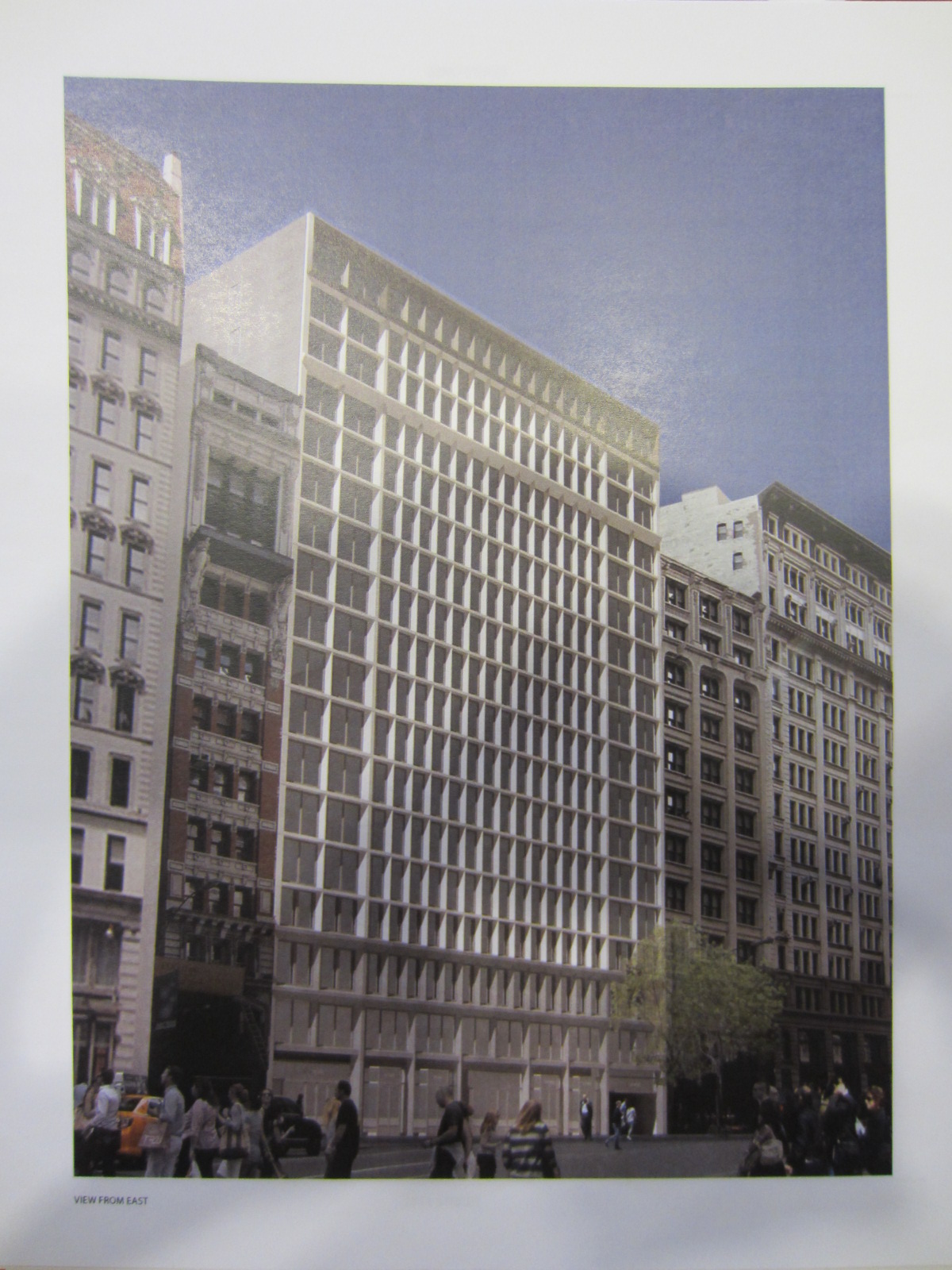 Rendering of proposed building on 7 West 21st Street, New York, NY. Image Credit: MA.com.