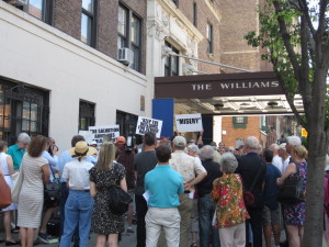 Coalition rallies to save the Williams Memorial Residence. Credit: CityLand