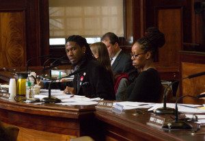 Council member Jumaane D. Williams chairs the oversight hearing on 421-a tax exemptions. Image credit: William Alatriste/New York City Council