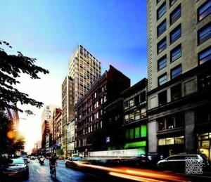 Rendering of proposed building for 39-41 West 23rd Street. Image credit: COOKFOX Architects