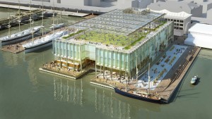 Architect's rendering of the Pier 17 proposal. Image credit: SHoP Architects