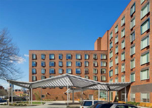 Borinquen Court's Main Entrance. Image credit: West Side Federation for Senior and Supportive Housing, Inc.