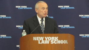 New York Police Commissioner William Bratton addresses the 129th CityLaw Breakfast. Image credit: CityLand