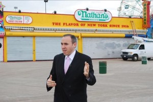 New York City Council Member Mark Treyger standing on the Coney Island Boardwalk. Image credit: Council Member Treyger's Office